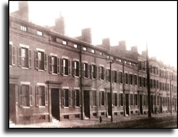 Historic photos of Walsh's Row, circa early 1900s 
