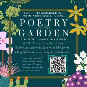 Poetry in the Garden: Current Events @ Field House Museum | St. Louis | Missouri | United States
